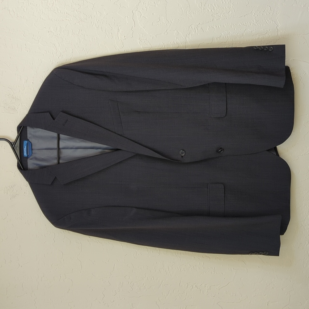 14th & Union Navy Two Button Wool Blend Blazer Size 44L